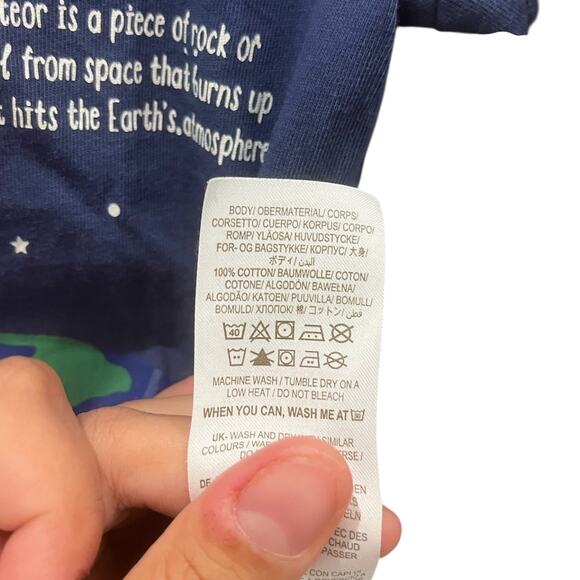 Mini Boden Dinosaur Meteor Earth Long Sleeve Shirt Size 2-3y - Picture 4 of 4